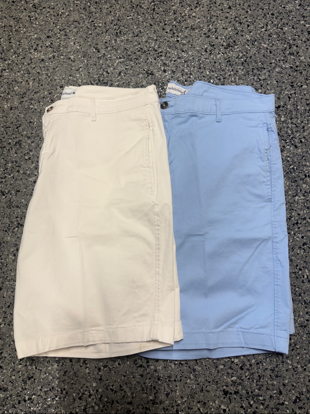 Saddlebred White and Light Blue Men’s Shorts Bundle